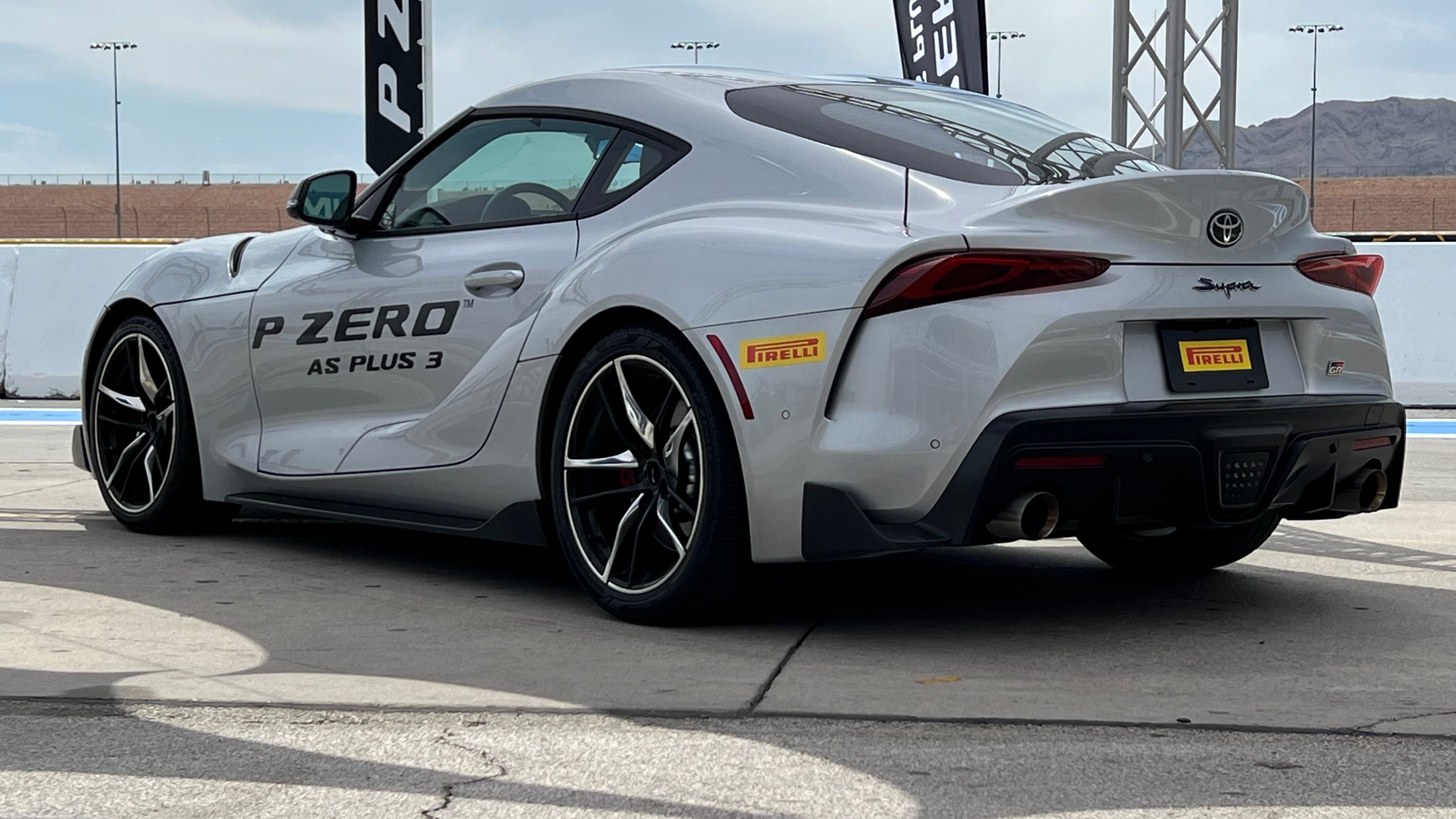 A Toyota Supra fitted with Pirelli P-Zero AS Plus 3