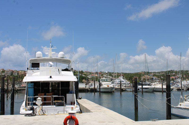 The marina near the Wyndham Palmas Beach & Golf Resort in Humacao, Puerto Rico.