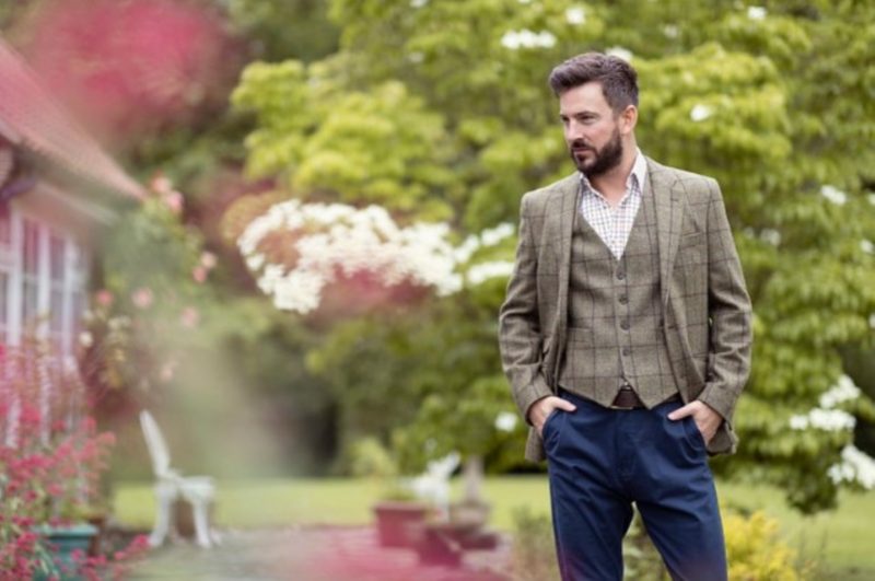 Man in vest and blazer