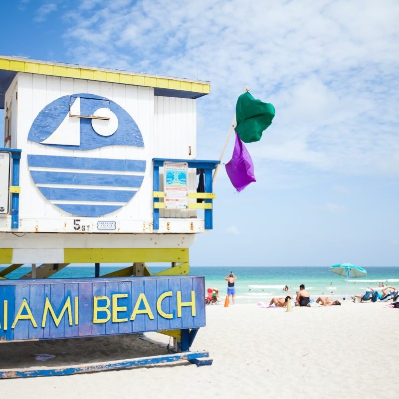 A view of a crowd at Miami Beach