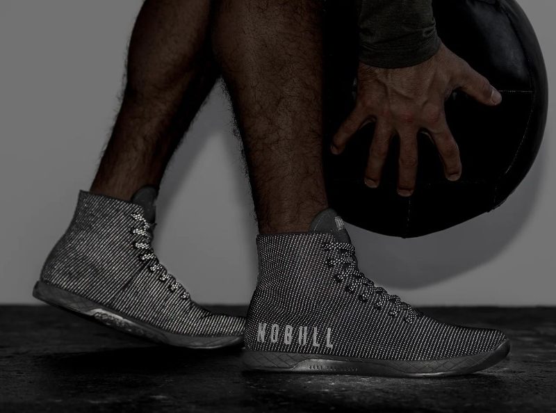 Man wearing No Bull Trainiers