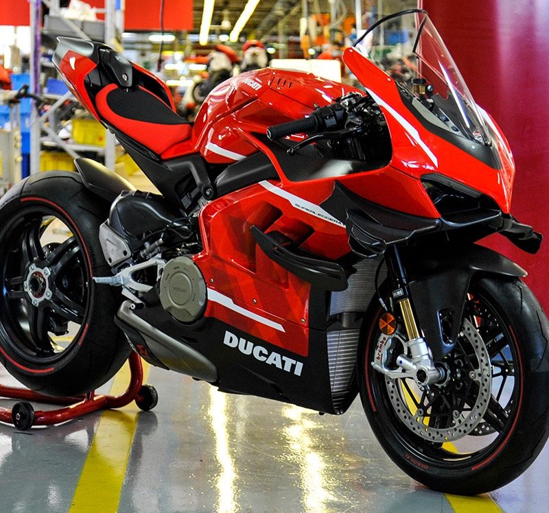Front view of a Ducati Superleggera V4