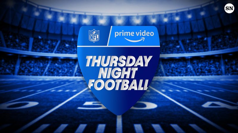 Thursday Night Football Logo with Prime Video and NFL logos above it.