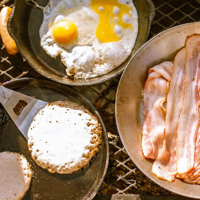 Breakfast on the grill