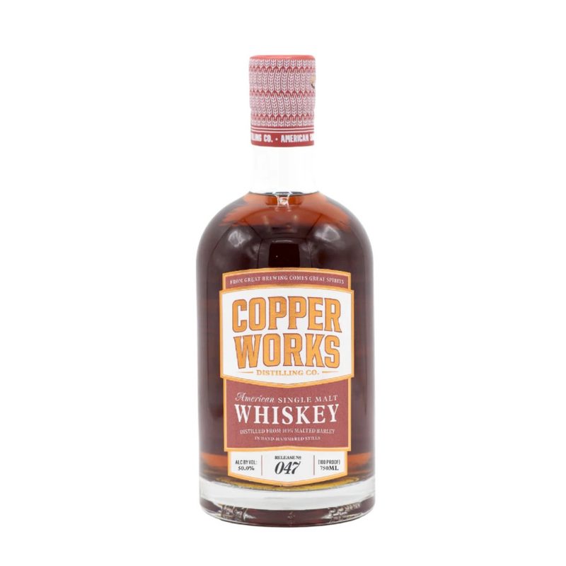 Copperworks Single Malt Whiskey.