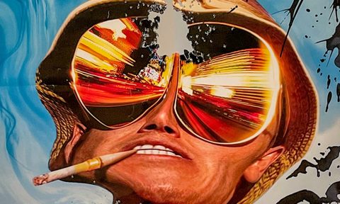 Gunshot art of Hunter Thompson.