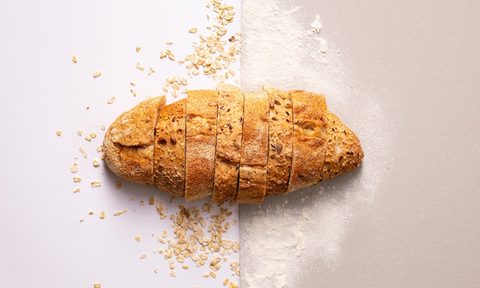 a sliced loaf of bread on the counter