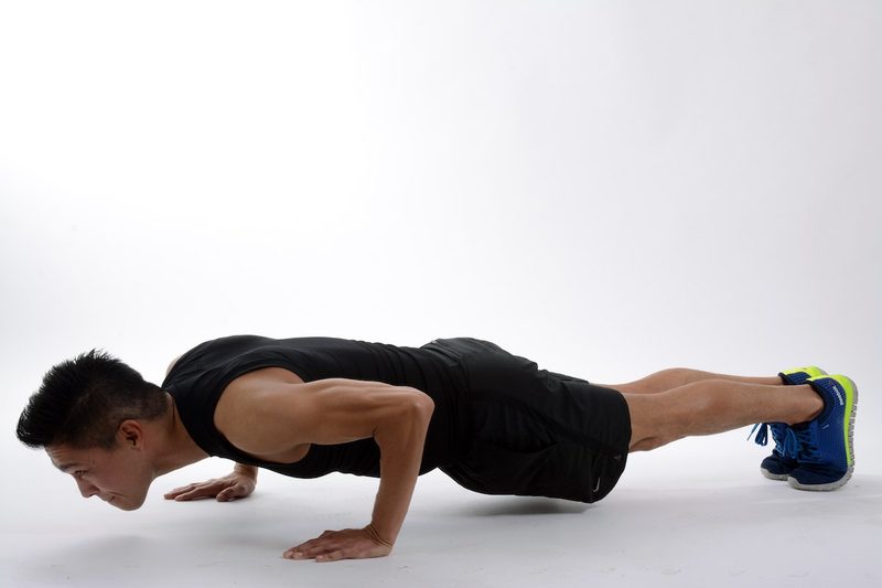 Man doing a pushup