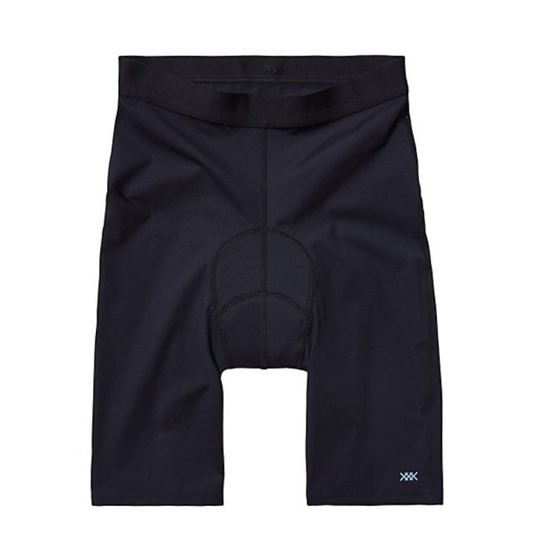 Rhone Basic Cycling Shorts in black on a white background.
