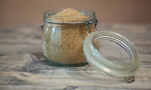 A jar of brown sugar.