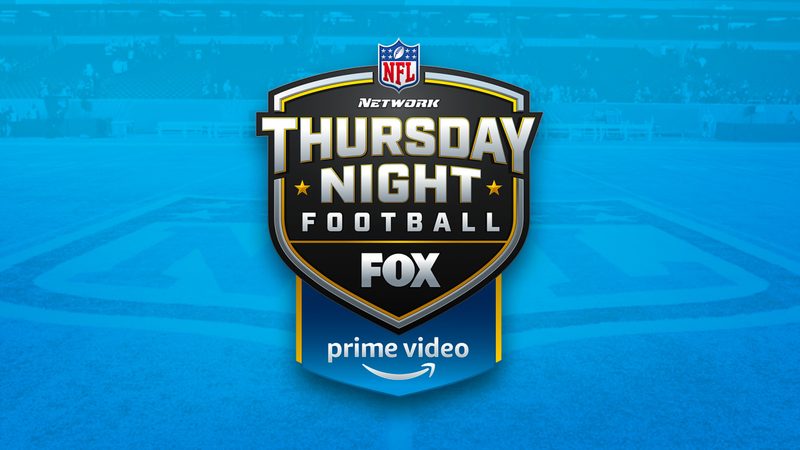 Thursday Night Football Logo with Prime Video and NFL logos above it.