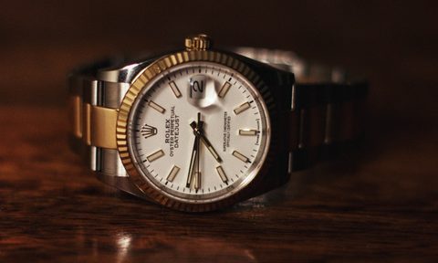 Rolex on a table
