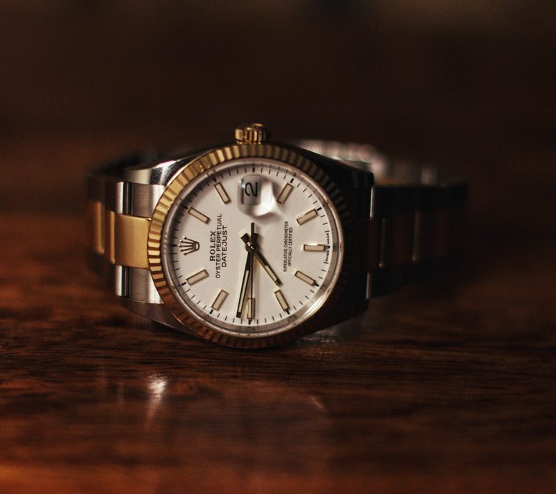 Rolex on a table