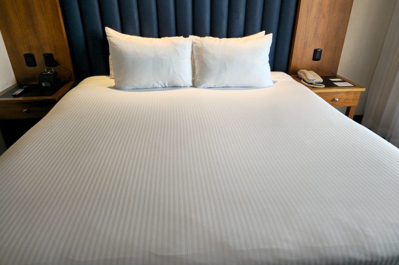 A look inside a hotel room at Costa Baja Resort & Spa in La Paz, Baja California Sur, Mexico.