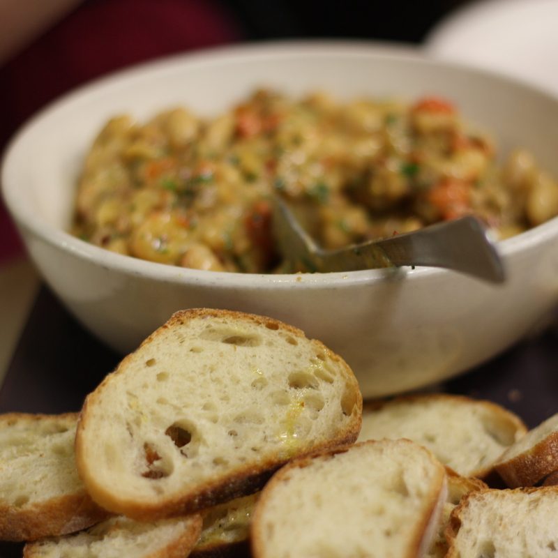 White bean bruschetta