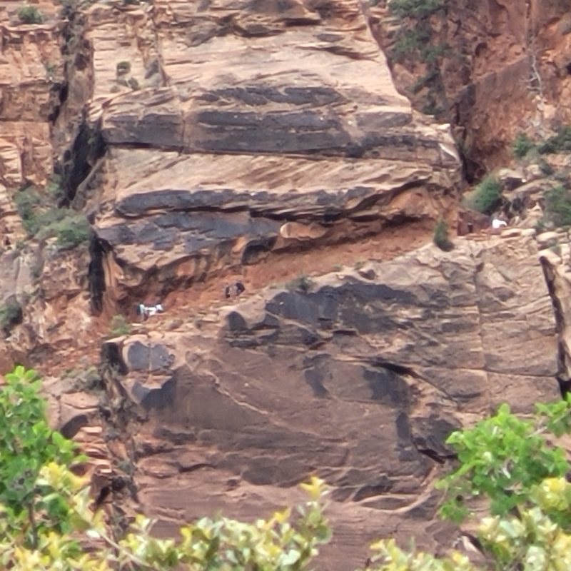 Climbers on the way to Angels Landing