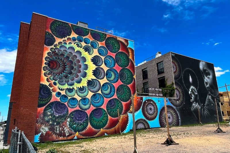 Mural at the Friday Night Bazaar in Denver.