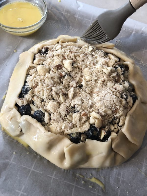 Blueberry galette