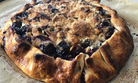 Blueberry galette
