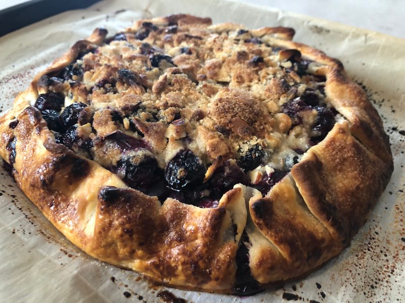 Blueberry galette