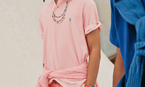 Ralph Lauren Polo Shirt on model.
