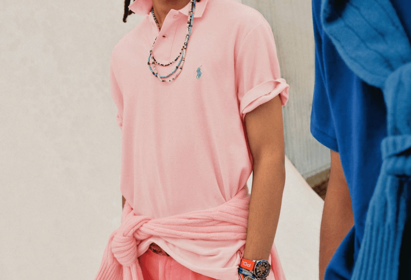 Ralph Lauren Polo Shirt on model.