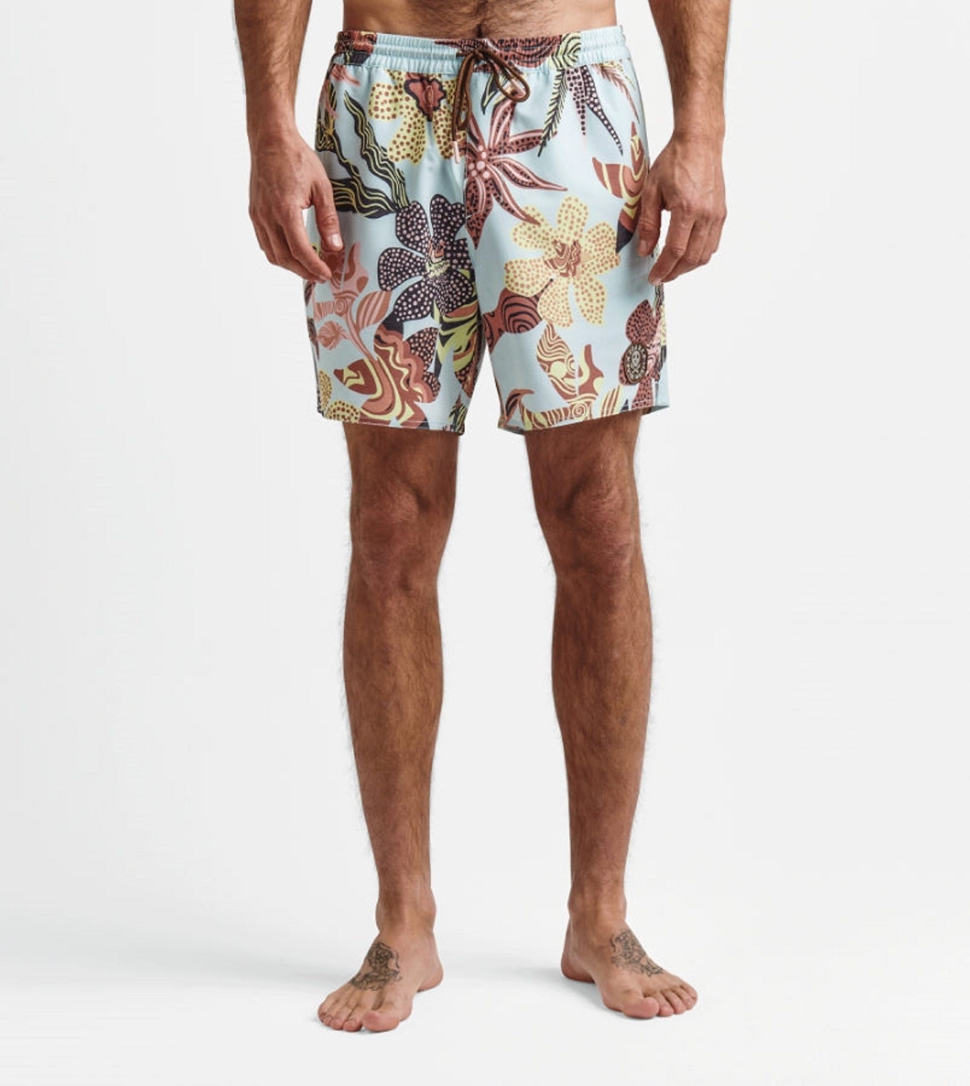 Roark board shorts on a model