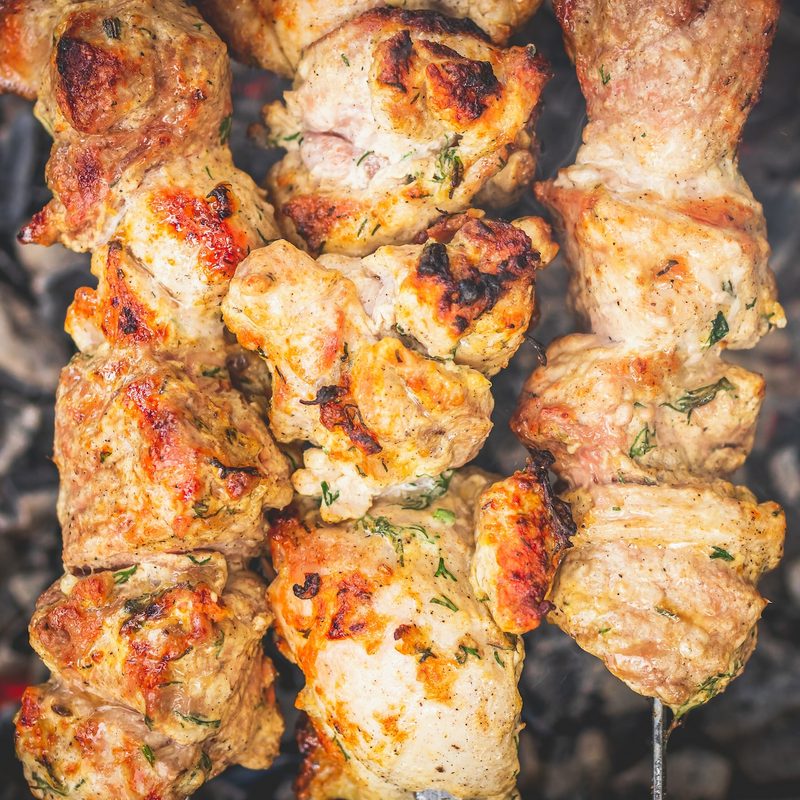 Chicken skewers
