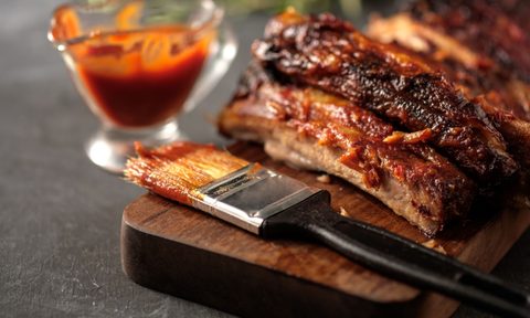 Barbecue ribs with sauce