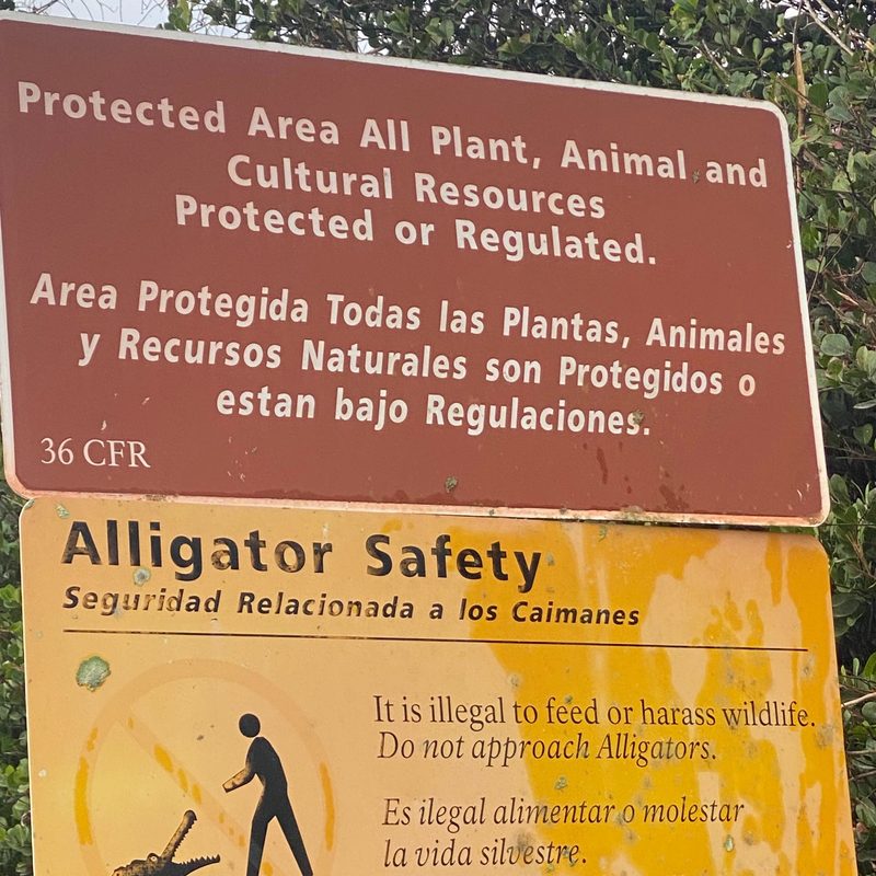 A warning about the wildlife