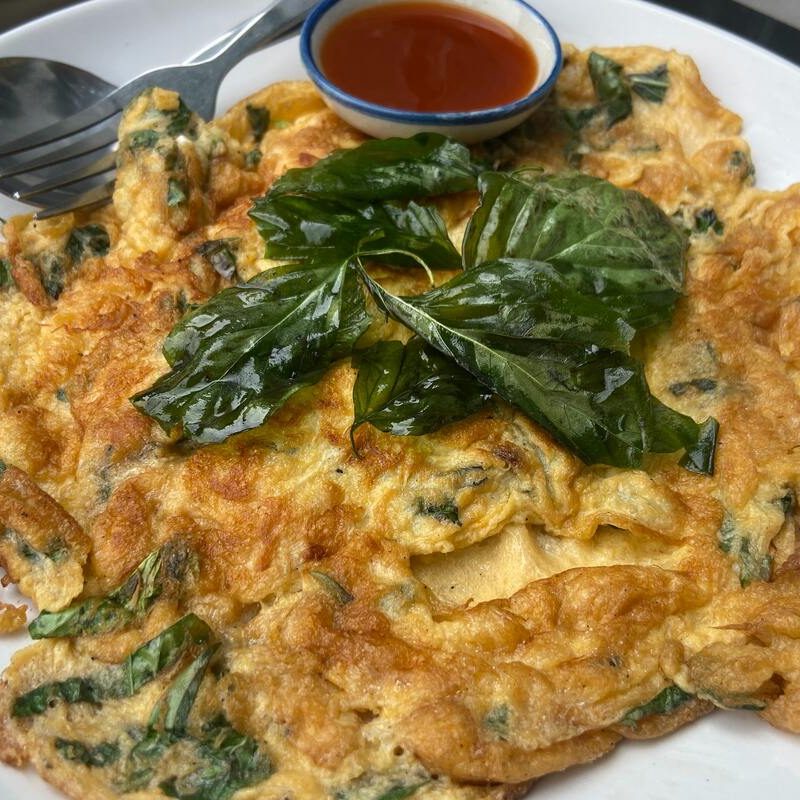 Healthy omelet.