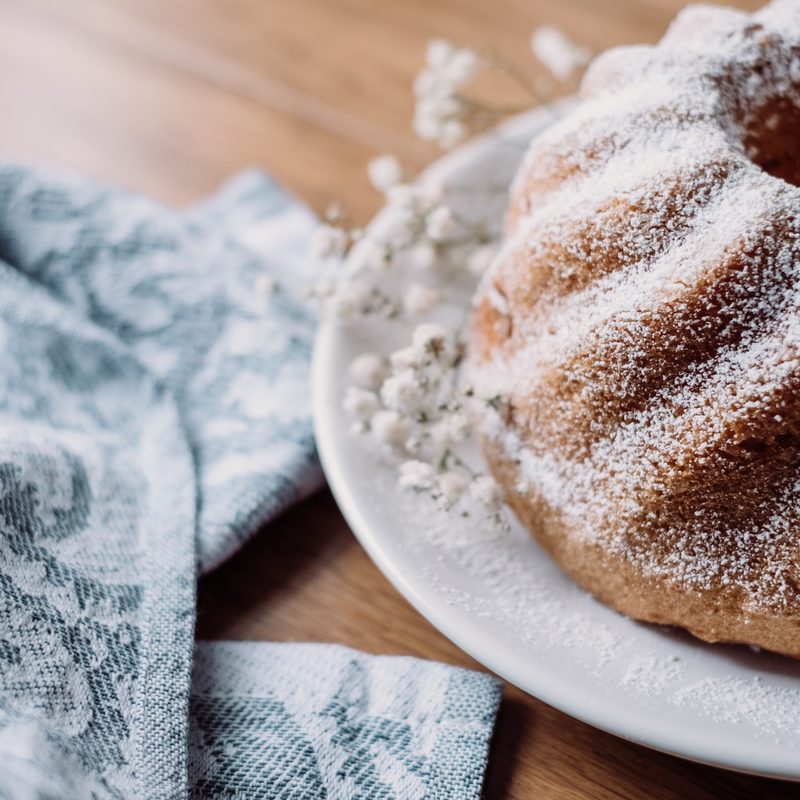 Baked good on a plate