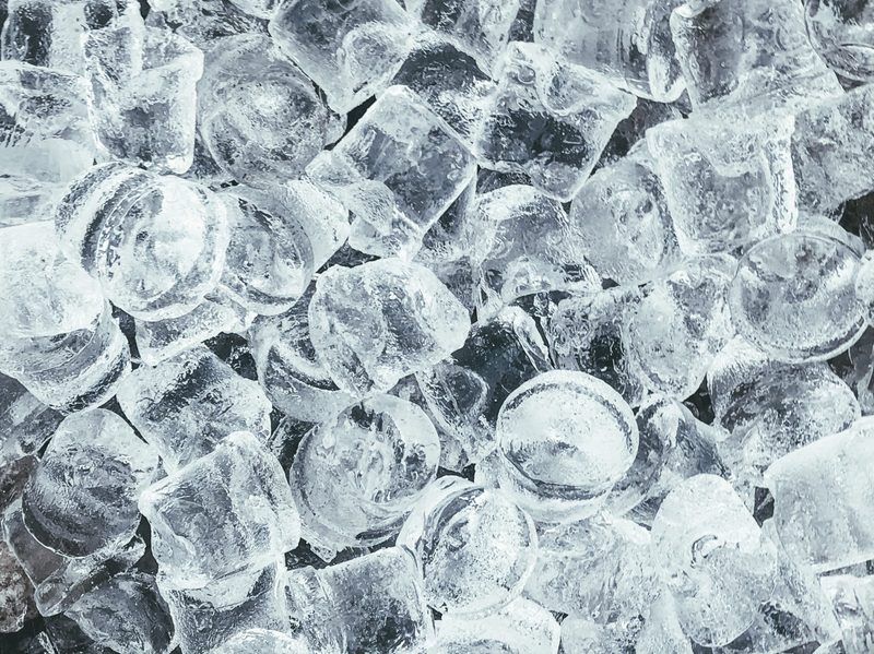 Ice cubes for an ice bath