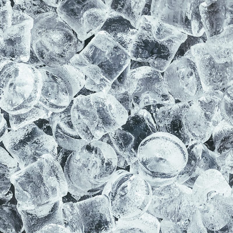 Ice cubes for an ice bath