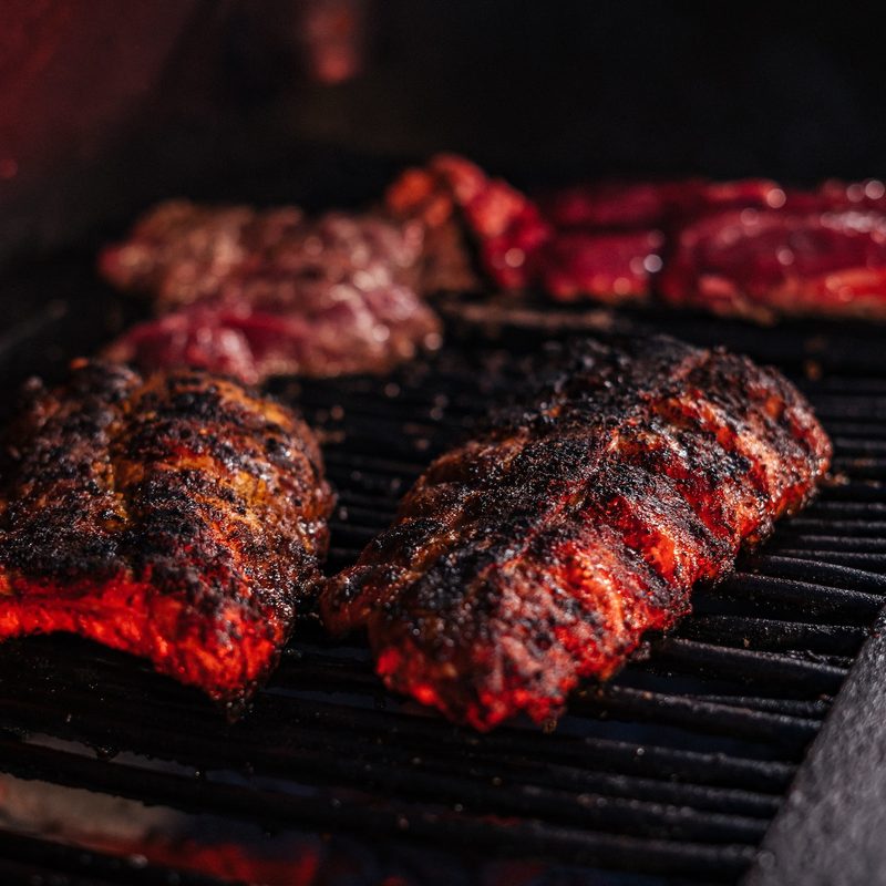 Ribs on the grill