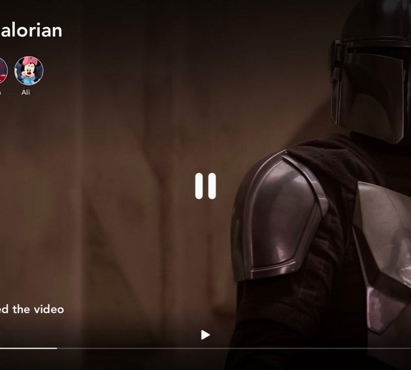 'The Mandalorian' paused during a GroupWatch session on Disney Plus