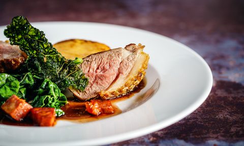 Duck breast entree