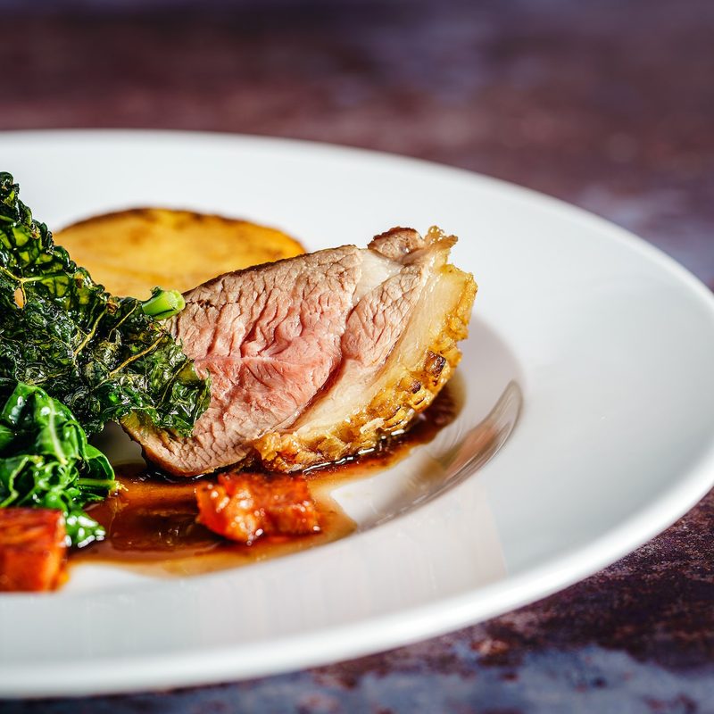 Duck breast entree