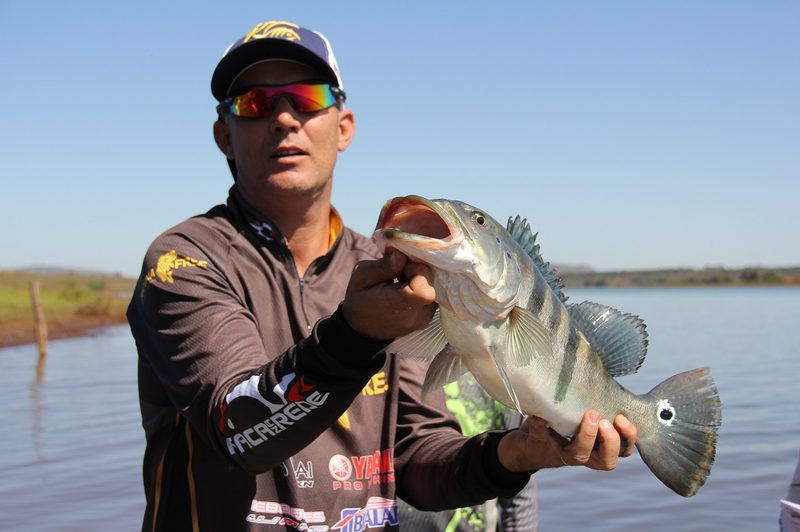 A pro fishing for bass.