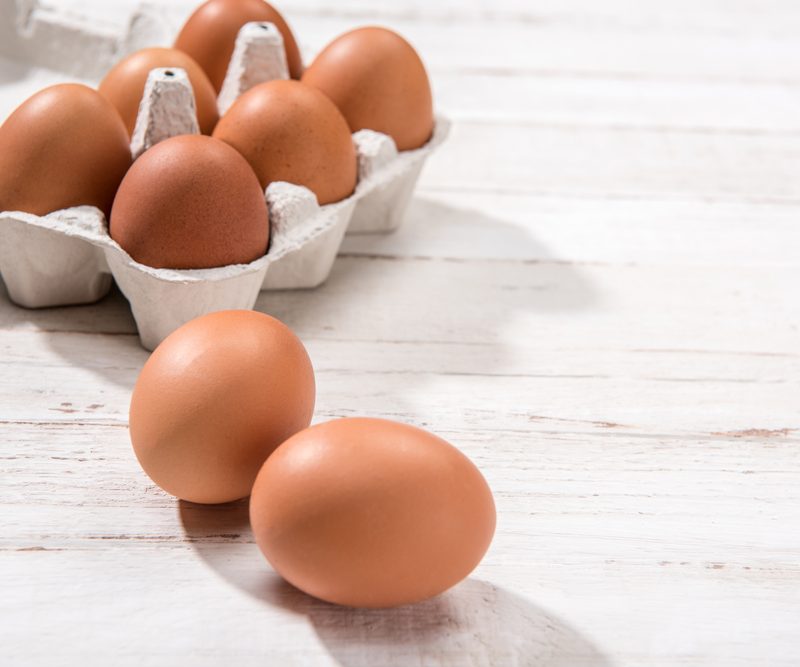 Eggs in a carton