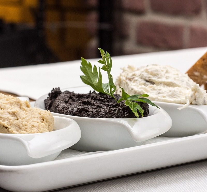 Hummus and tapenade