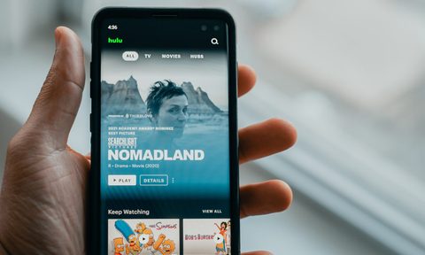 Movie on a person's phone
