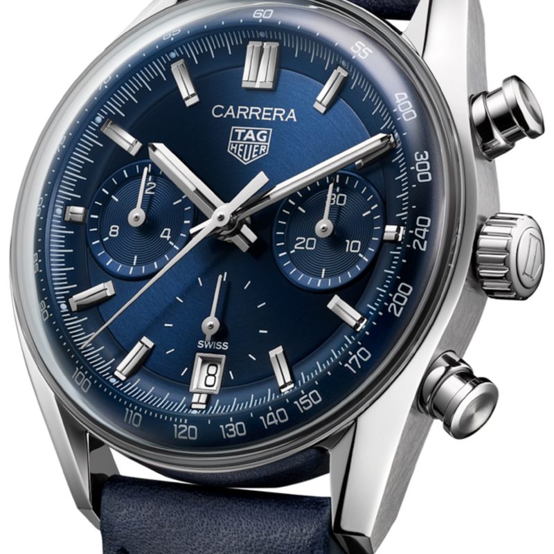 Tag Heuer Carrera watch against a white background