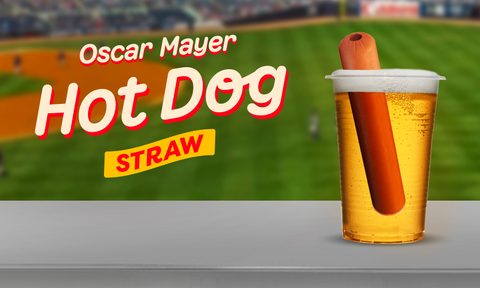 Oscar Mayer hot dog straw