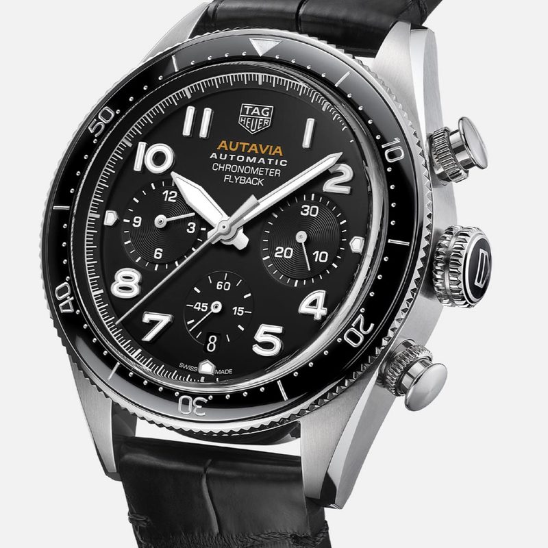 Tag Heuer Autavia Flyback against a white background