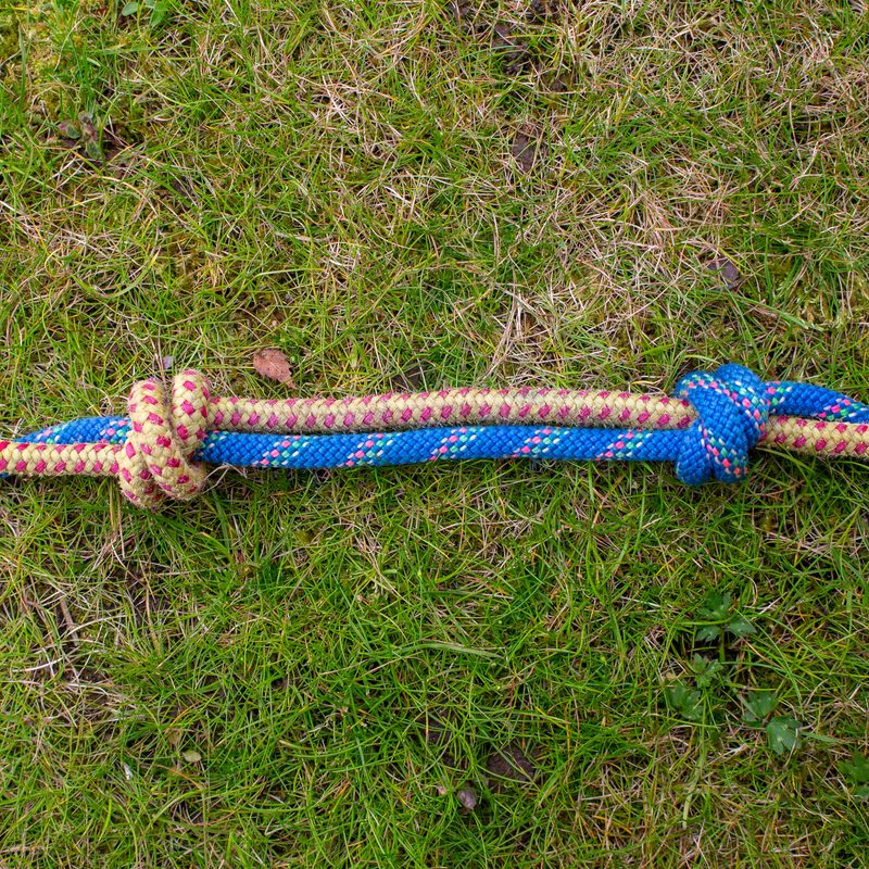 Tying a double fisherman's knot