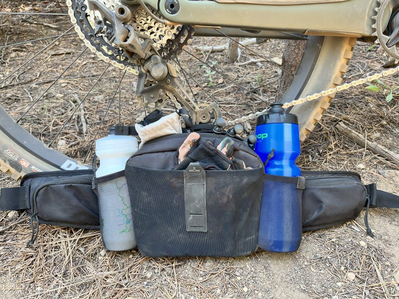 Evo's Enduro Hip Pack holding everything I need for a ride