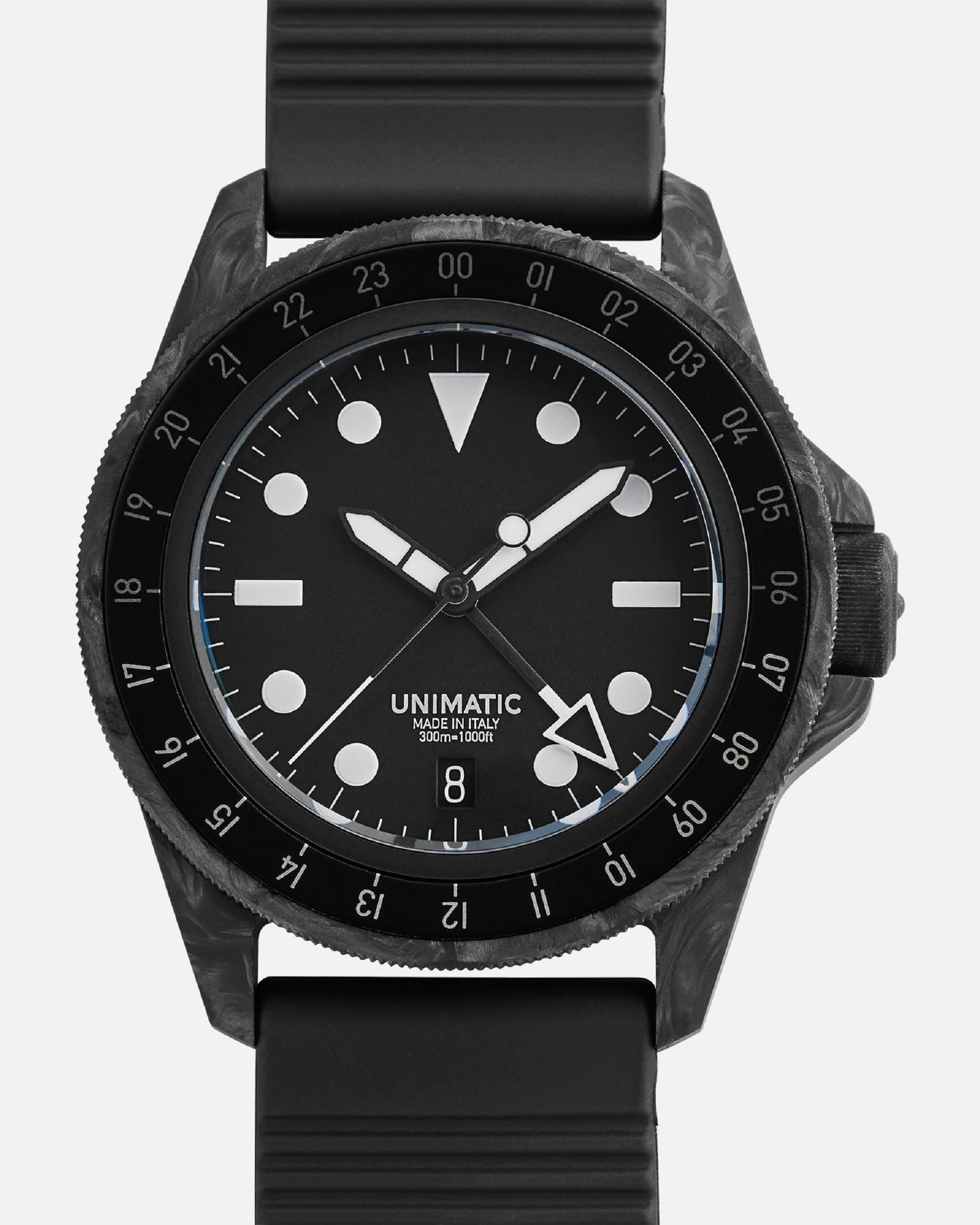 Hodinkee Unimatic U1S watch against a white background
