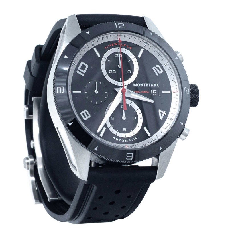 Montblanc watch white background