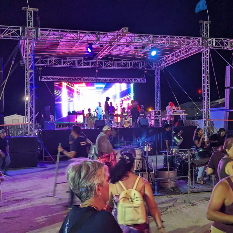 Live music at Lobster Fest in San Pedro, Belize